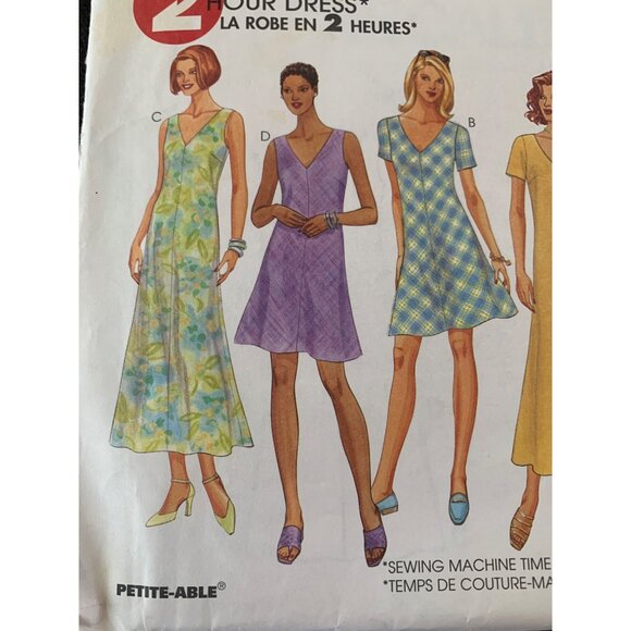 McCall's Misses Dress Sewing Pattern Sz 8 - 12 9362 - Uncut - Picture 2 of 9